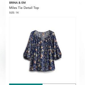 Brian and Em miles tie detail top